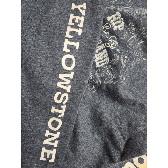 Yellowstone by Wrangler Ladies Dutton Ranch Cropped Sweatshirt Size Small - Picture 9 of 9